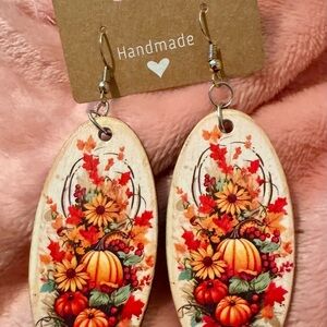 Handmade Autumn Floral Earrings
